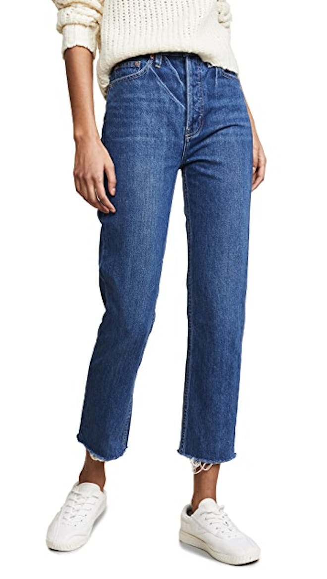 Harper Crop Slim Straight Jeans