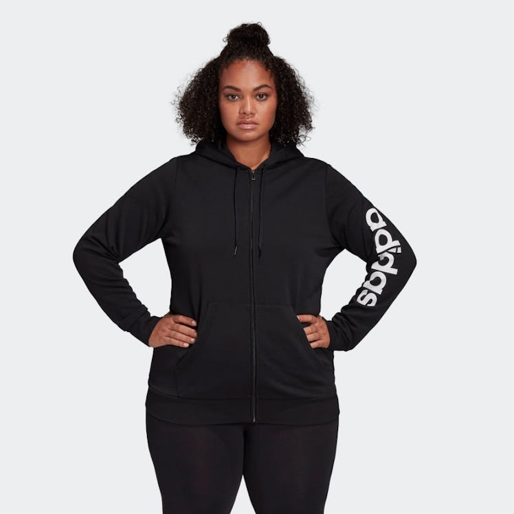Essentials Hooded Track Top (Plus Size)