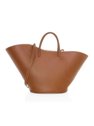 Large Tulip Leather Tote