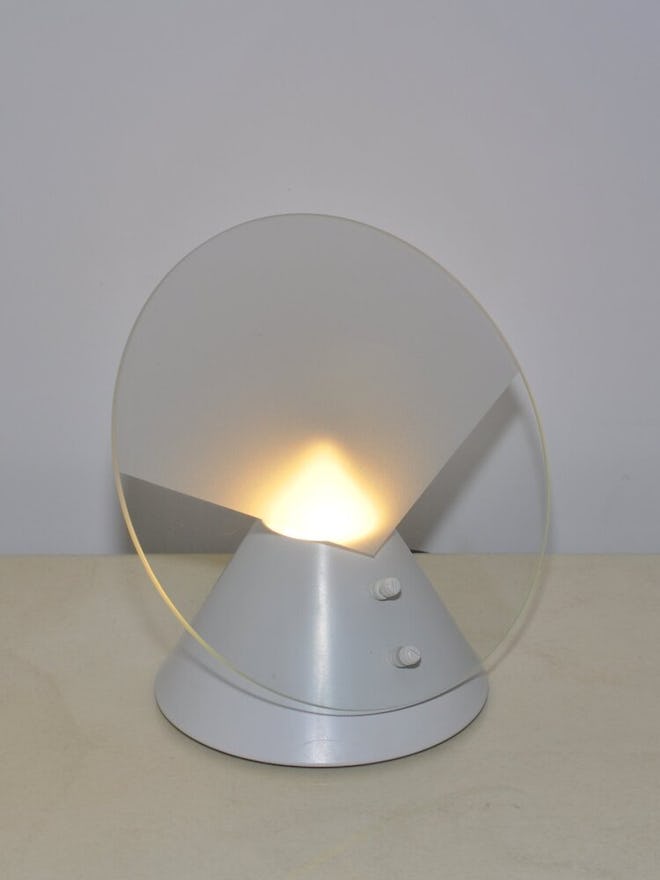 Postmodern Incline Shade Frosted Glass Lamp