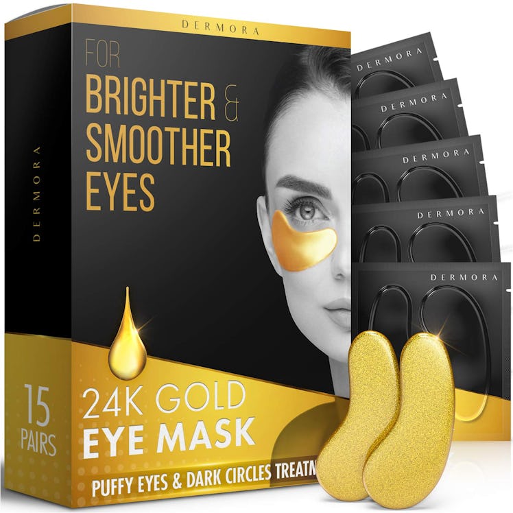 Dermora 24K Gold Eye Masks (15 Pairs)