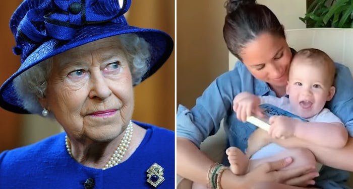 Queen Elizabeth apparently commented on Archie's growing red hair during a Zoom call.