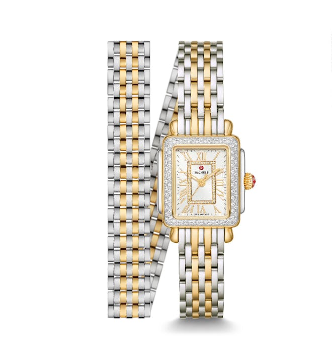 Deco Mini Two-Tone 18k Gold Diamond Watch