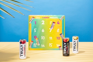 Truly Hard Seltzer's Summer Fridays calendar is colorful and gives you a new flavor to try every wee...
