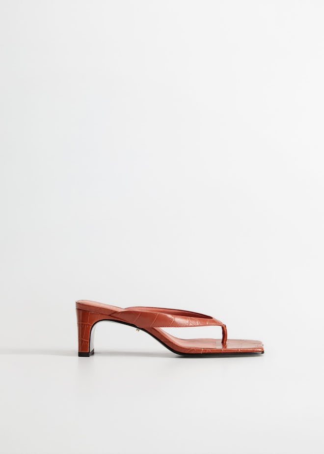 Violeta Heel Leather Sandals