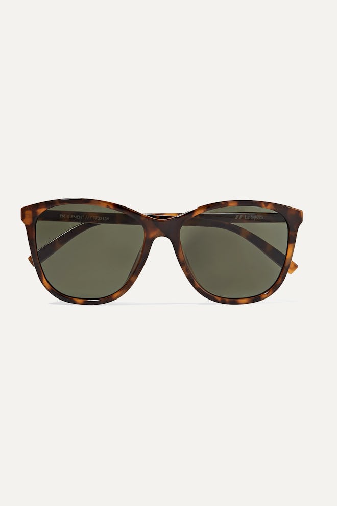 Le Specs Entitlement Cat-Eye Tortoiseshell Acetate Sunglasses