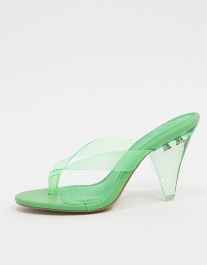 ASOS Design Niko Flip Flop Heeled Sandals