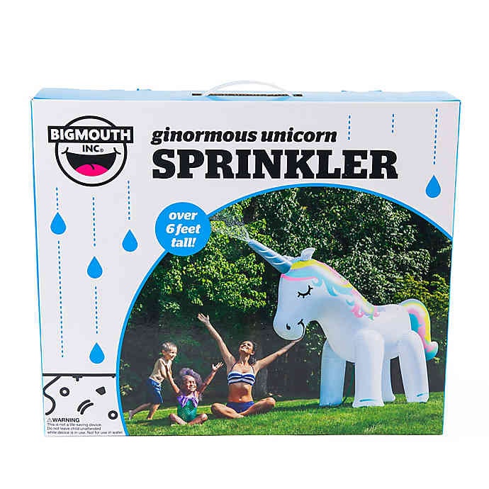 giant unicorn yard sprinkler