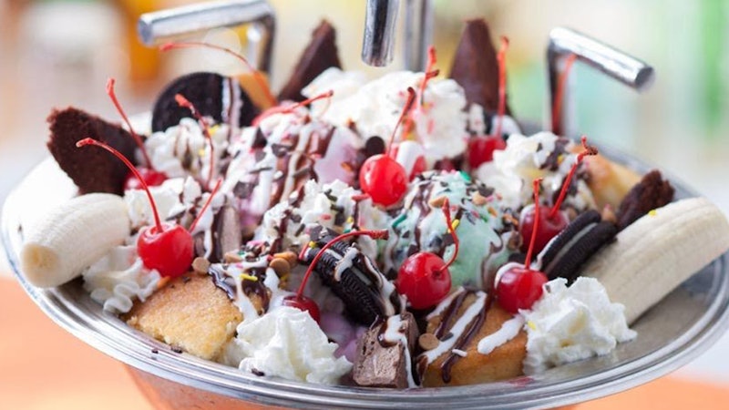 Disney shared its over the top kitchen sink sundae recipe and it includes ice cream, cookies, cupcak...