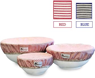 Earth Bunny Fabric Bowl Covers (Set of 3)