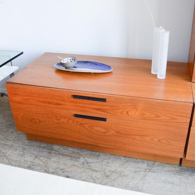 Teak Low Drawers