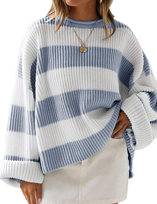 LEANI Oversized Chunky Knit Pullover 