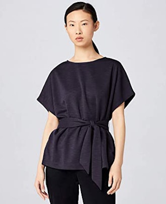 Meraki Tie Front Jersey Top