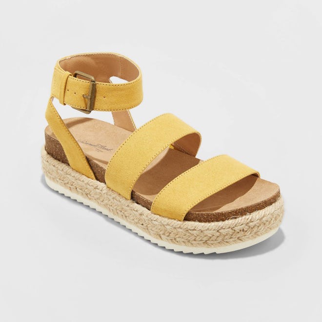 Agnes Microsuede Flatform Espadrilles