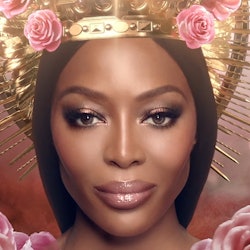 Naomi Campbell, the face of Pat McGrath Labs DIVINE ROSE collection campaign.
