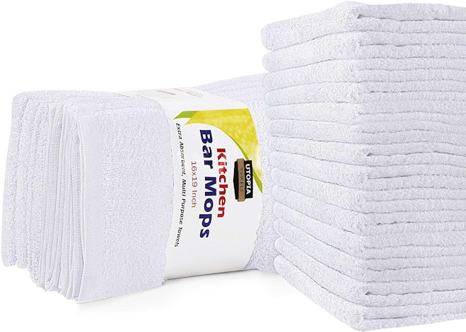 Utopia Towels Kitchen Bar Mops Towels (12-Pack)