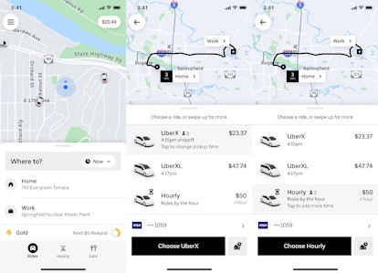 Uber's new hourly ride option lets you take multiple trips for a flat price.