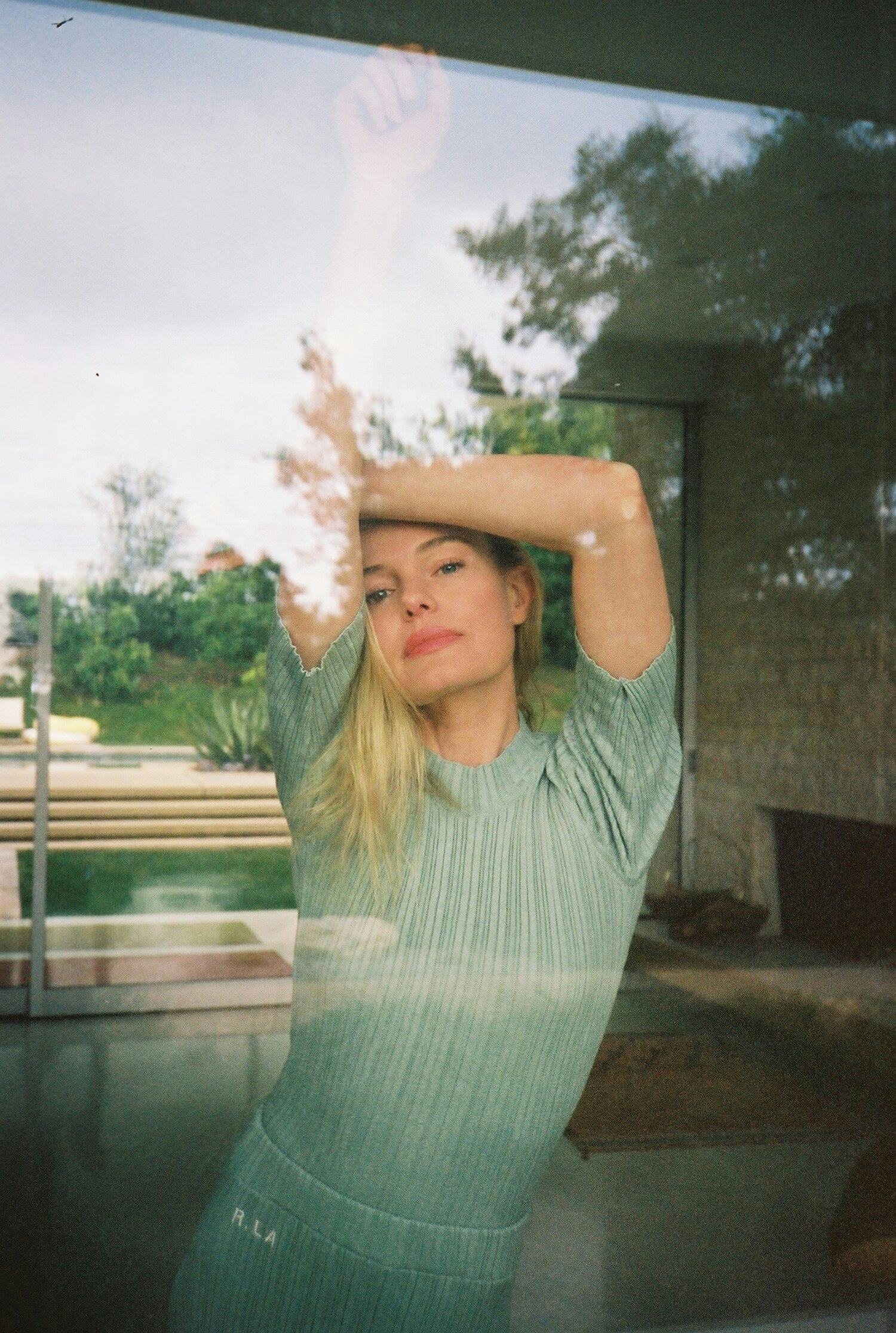 Kate Bosworth shot by a window during quarantine