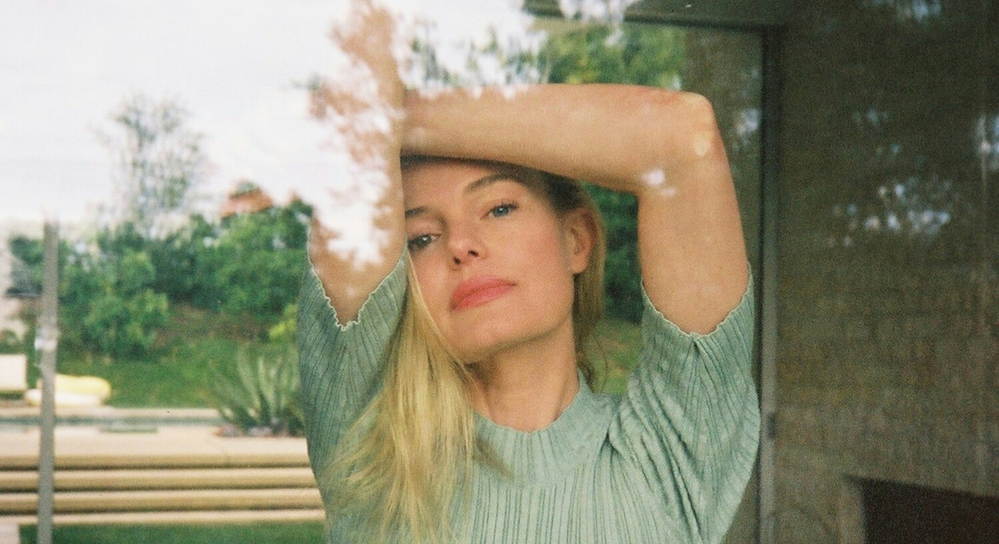 Kate Bosworth shot by a window during quarantine