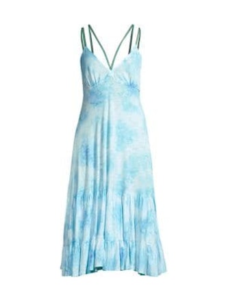 Pitusa Tie-Dye Cover-Up Dress
