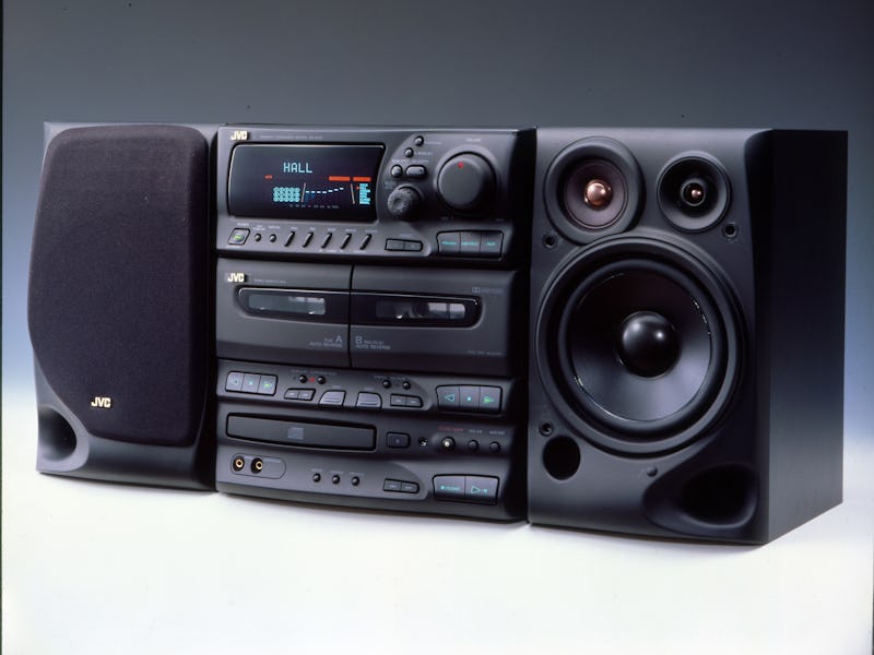 A large black home stereo
