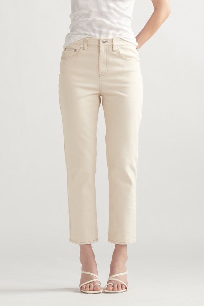 Classic Cropped Jean Ecru