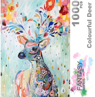 Ingooood Colorful Deer Jigsaw Puzzle