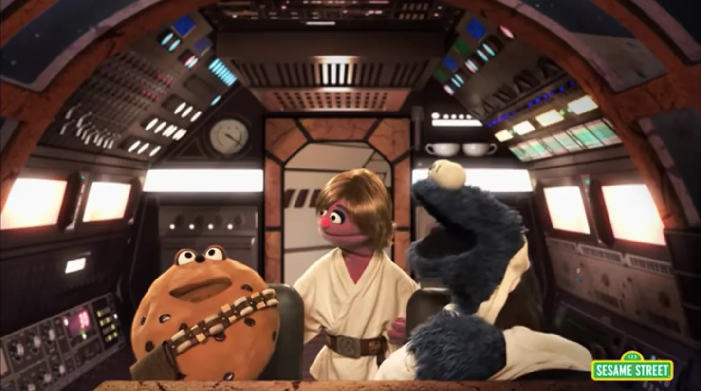 Over the years, characters from "Sesame Street" have collided or parodied characters from "Star Wars...