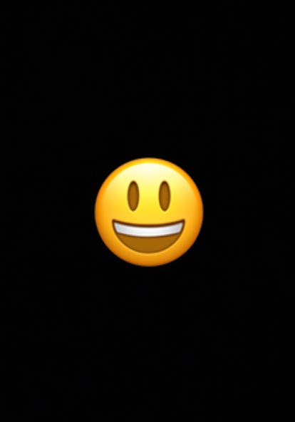 The smiling face emoji often conveys general happiness and good-natured amusement.