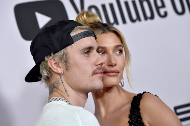 Justin Bieber and Hailey Bieber attend the Premiere of YouTube Original's "Justin Bieber: Seasons" a...