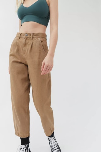 Blue Ember Pleated High-Waisted Pant