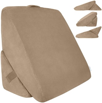 If you're looking for pillows for watching TV in bed, consider this adjustable wedge pillow that can...