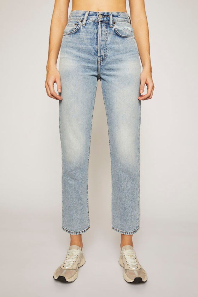 Cropped Straight Fit Jeans 