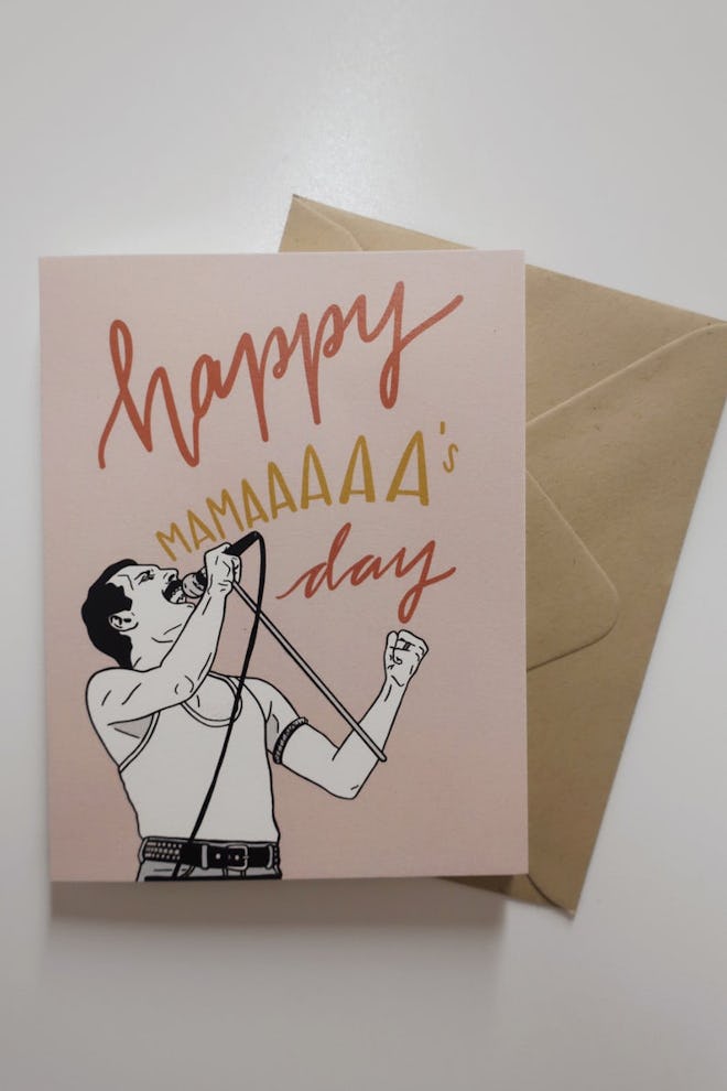 Freddie Mercury Mama's Day Card