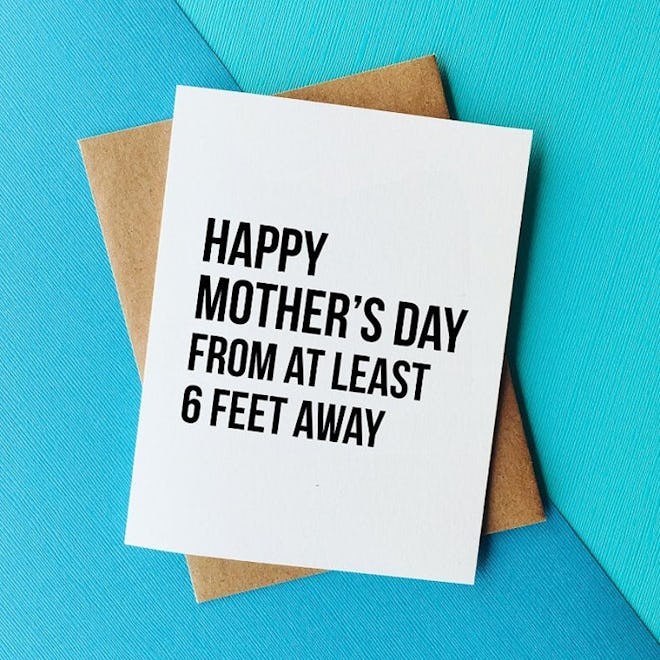 Social Distancing Mother's Day Card