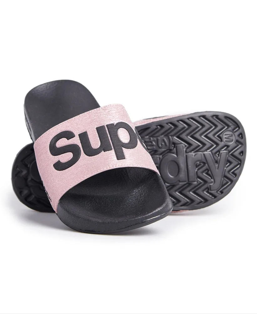 womens branded sliders