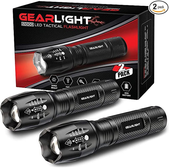 Gear Light Tactical Flashlight (2 Pack)