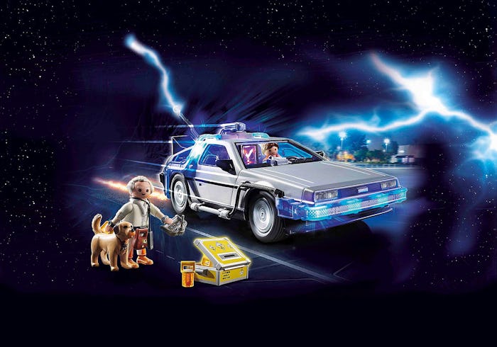 Playmobil is now selling a DeLorean plus Marty McFly and Doc Brown figurines