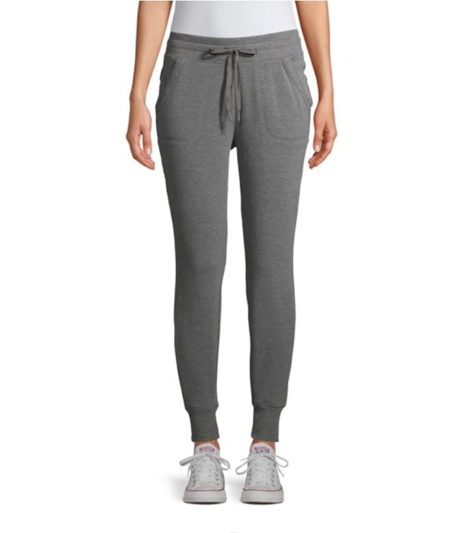 Athletic Works Women's Athleisure Soft Jogger Pants in Charcoal Grey Heather