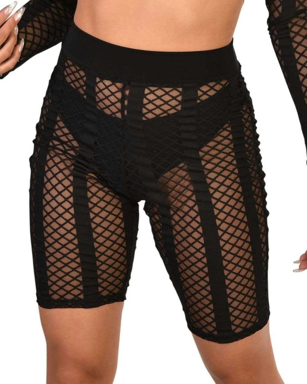 Fishnet biker clearance shorts forever 21