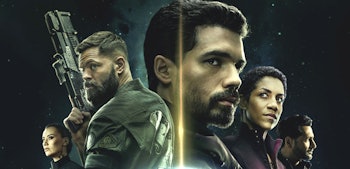 A poster for Season 4 of 'The Expanse' on Amazon.