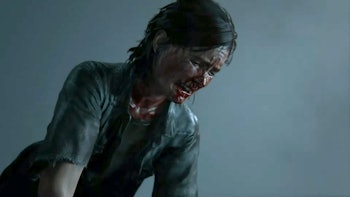 A blood-spattered Ellie weeps in Naughty Dog's latest trailer for 'The Last of Us Part II.'