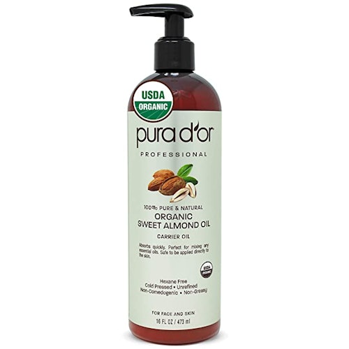 PURA D’OR Organic Sweet Almond Oil 