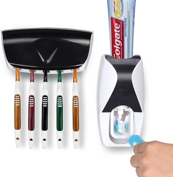 Wikor Toothbrush Holder Automatic Toothpaste Dispenser