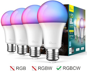 TREATLIFE Smart Wi-Fi Lightbulbs (4-Pack)