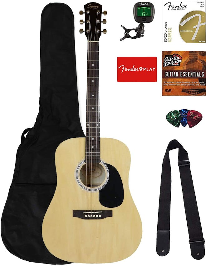 Fender Squier Dreadnought Acoustic Guitar Bundle