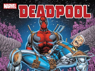 The cover of the Deadpool comic book by creator Rob Liefeld