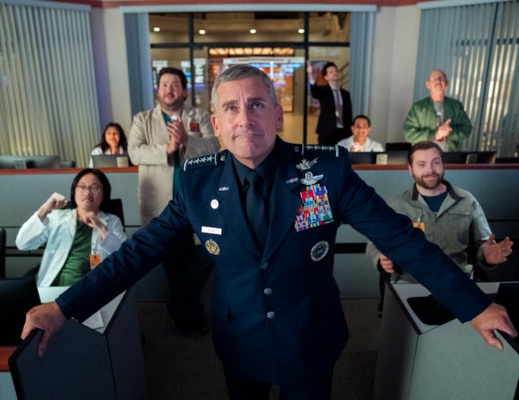 Steve Carell in 'Space Force,' premiering on Netflix May 29.