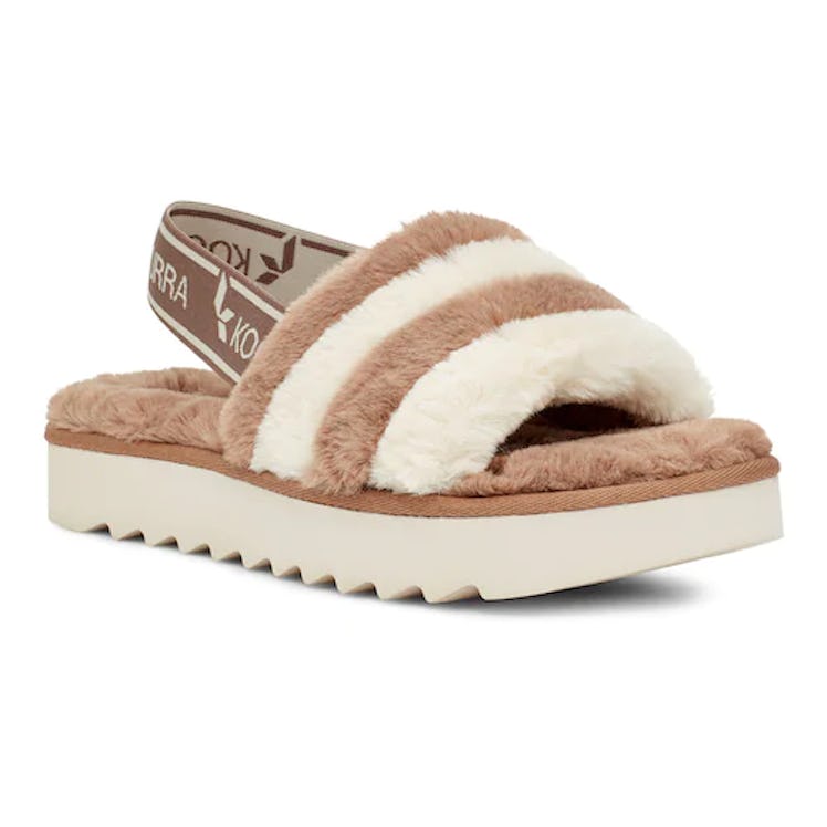 Koolaburra UGG Fuzz’s Women’s Faux-Fur Slipper Sandals 