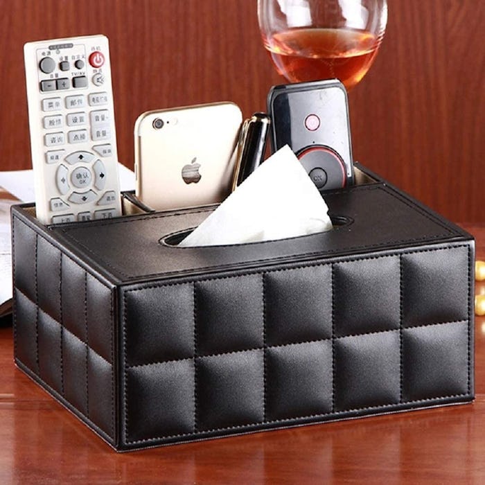 Eonyea Rectangular Tissue Box Cover with Storage